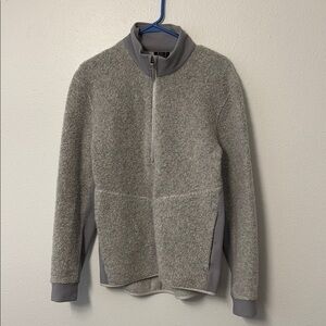 Men's Gray Half-Zip Sweater